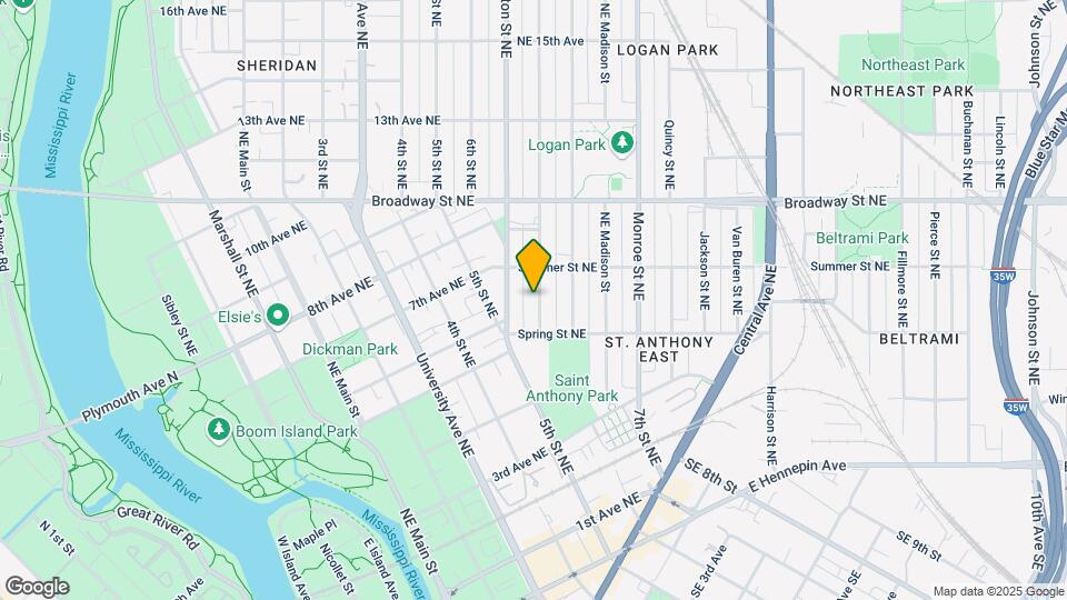 630 Adams St NE, Unit 2 Map and Location Details