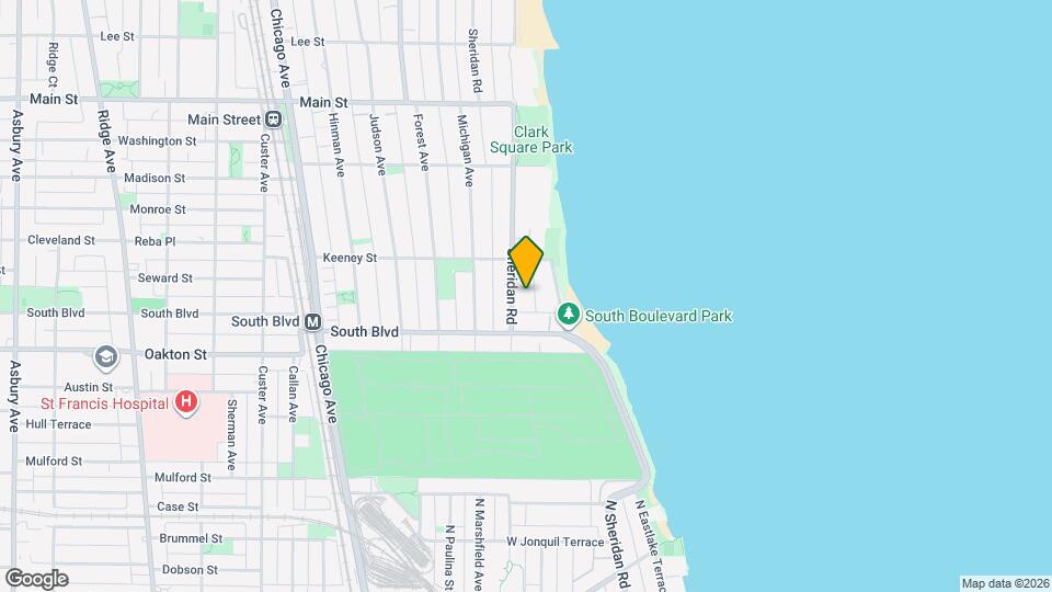 551 N Sheridan Rd Map and Location Details