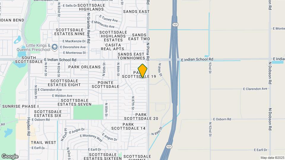 8737 E Fairmount Ave Map and Location Details