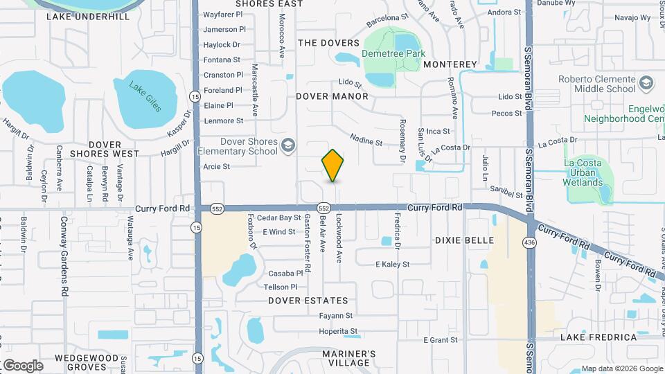 5117 Curry Ford Rd Map and Location Details