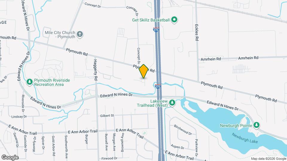 40305 Plymouth Rd Map and Location Details