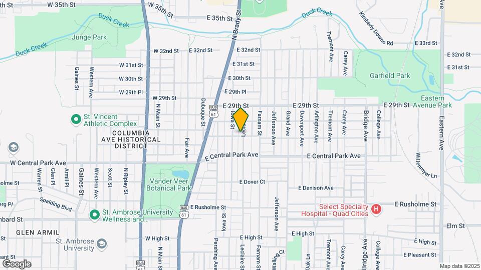 2702 Leclaire St Map and Location Details