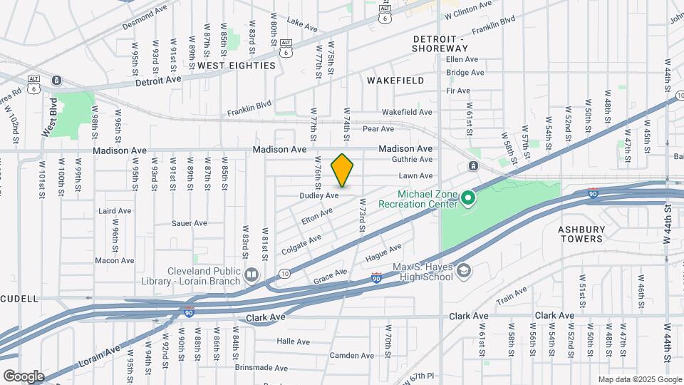 7408 Dudley Ave Map and Location Details