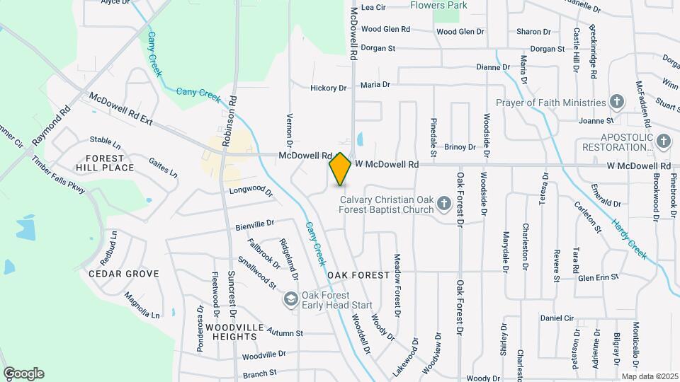 1735 Woody Dr Map and Location Details