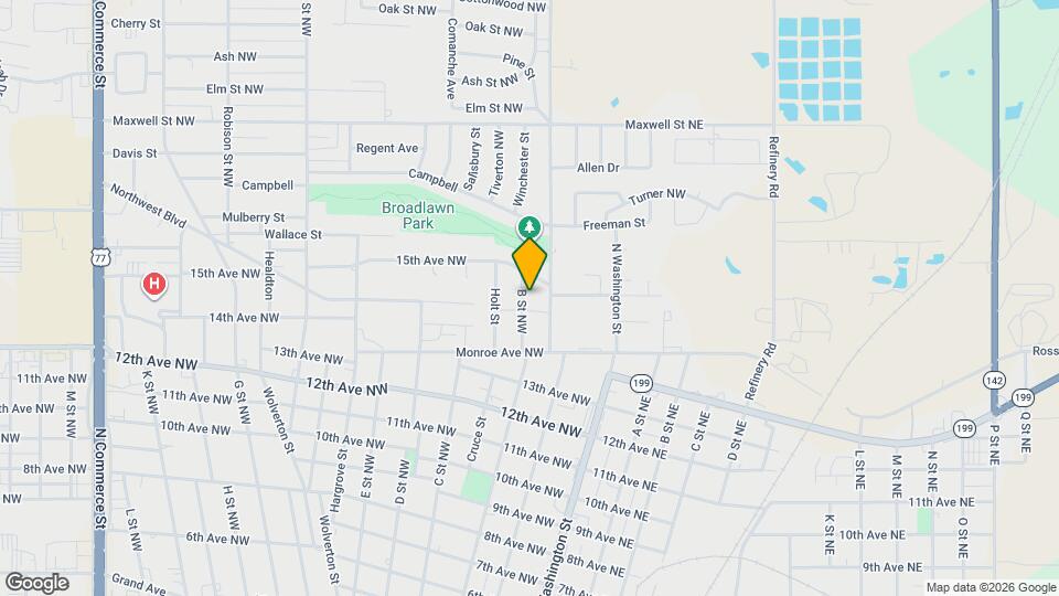 1424 B St NW Mapa y Detalles de la Ubicación