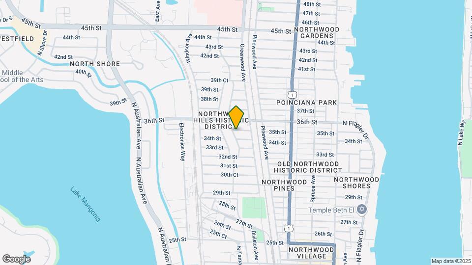 828 35th St Map and Location Details