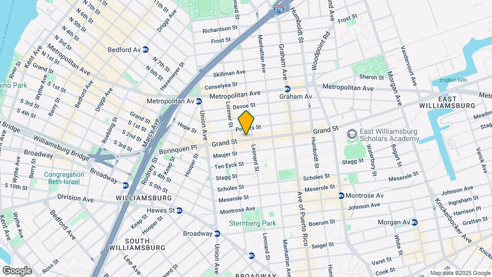 609 Grand St Mapa y Detalles de la Ubicación