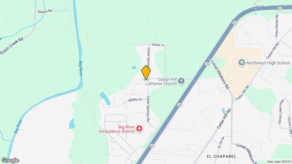 6195 Cedar Springs Rd Map and Location Details