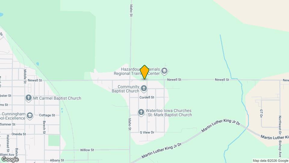 1754 Newell St Map and Location Details