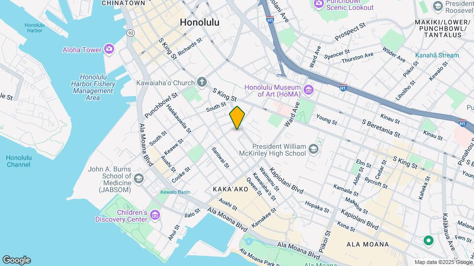 725 Kapiolani Blvd Map and Location Details
