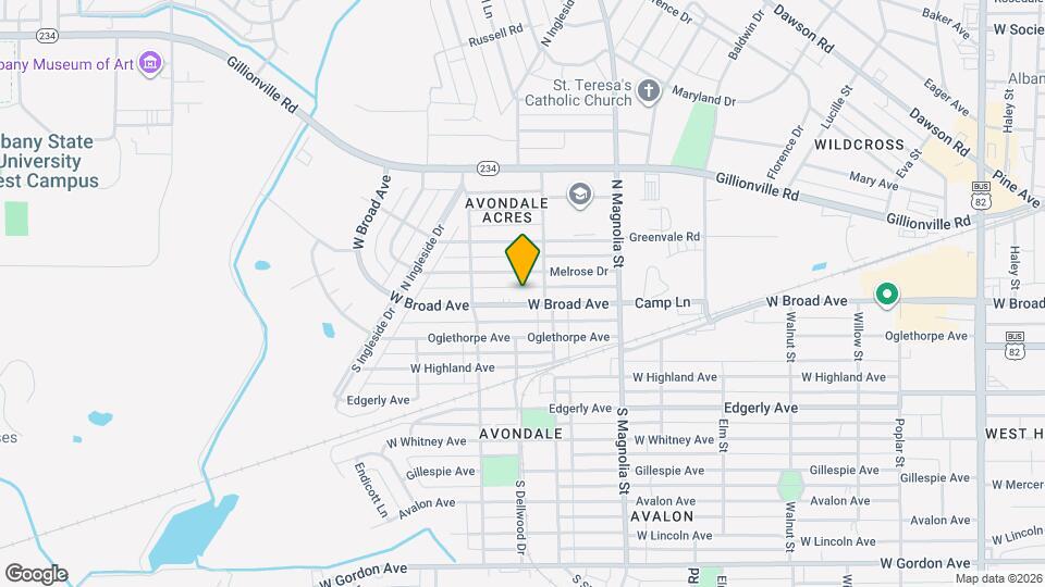 1807 W Broad Ave Map and Location Details