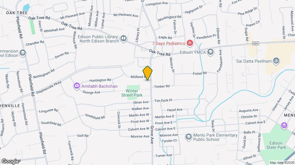 653 Grove Ave Map and Location Details