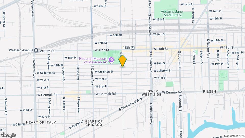 1758 W Cullerton St, Unit 1F Map and Location Details