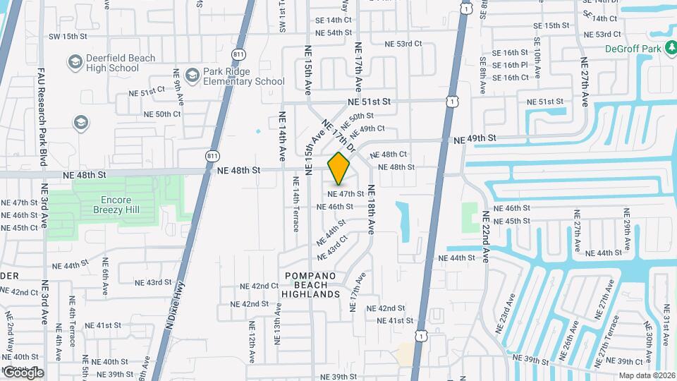 1601 NE 47th St Map and Location Details