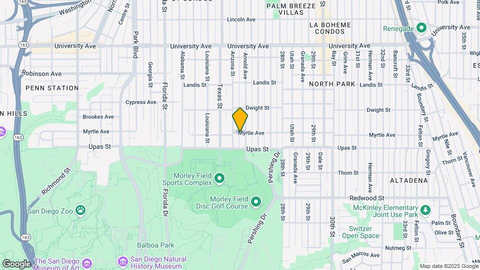 2525 Myrtle Ave Map and Location Details