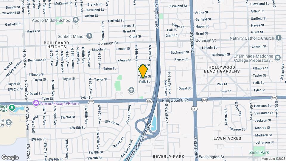 6327 Polk St-Unit -1 Map and Location Details