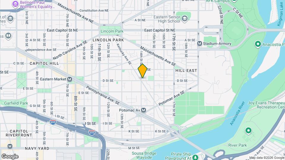 1400 D St SE Map and Location Details