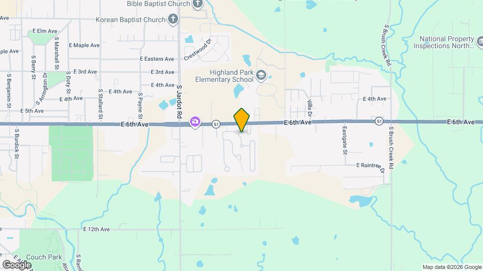 2506 E 7th Ave Map and Location Details