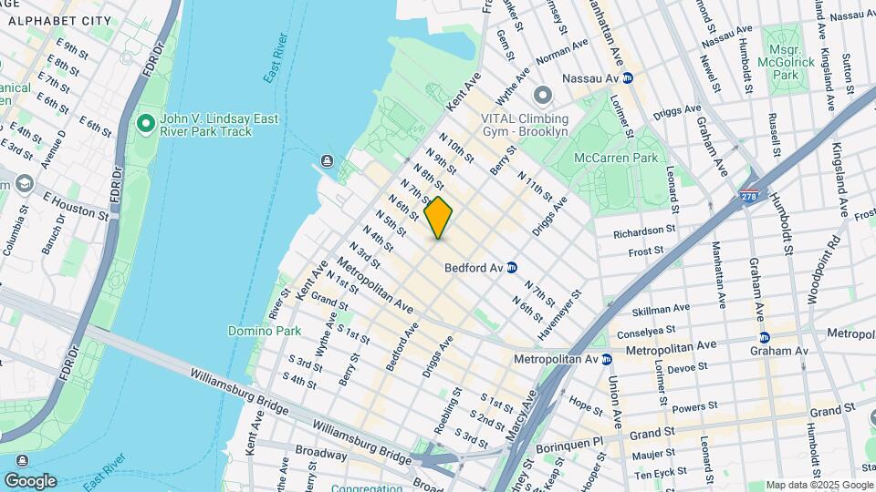 151 Berry St Mapa y Detalles de la Ubicación