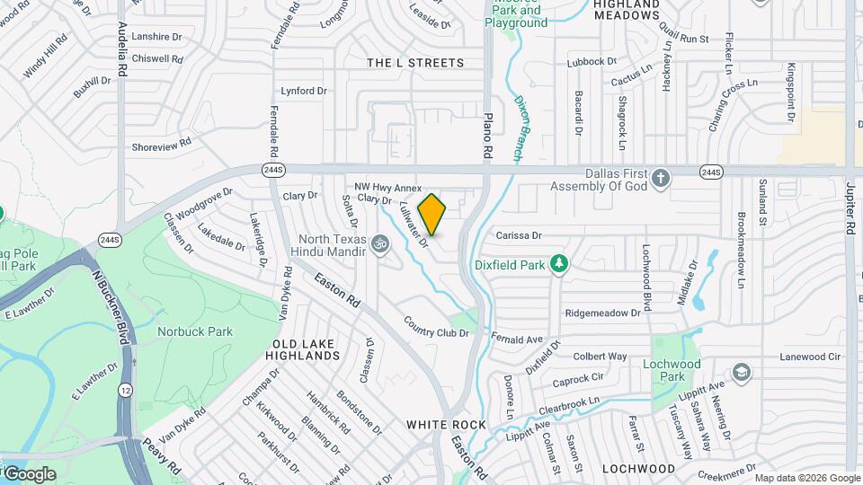 8318 Lullwater Dr Map and Location Details