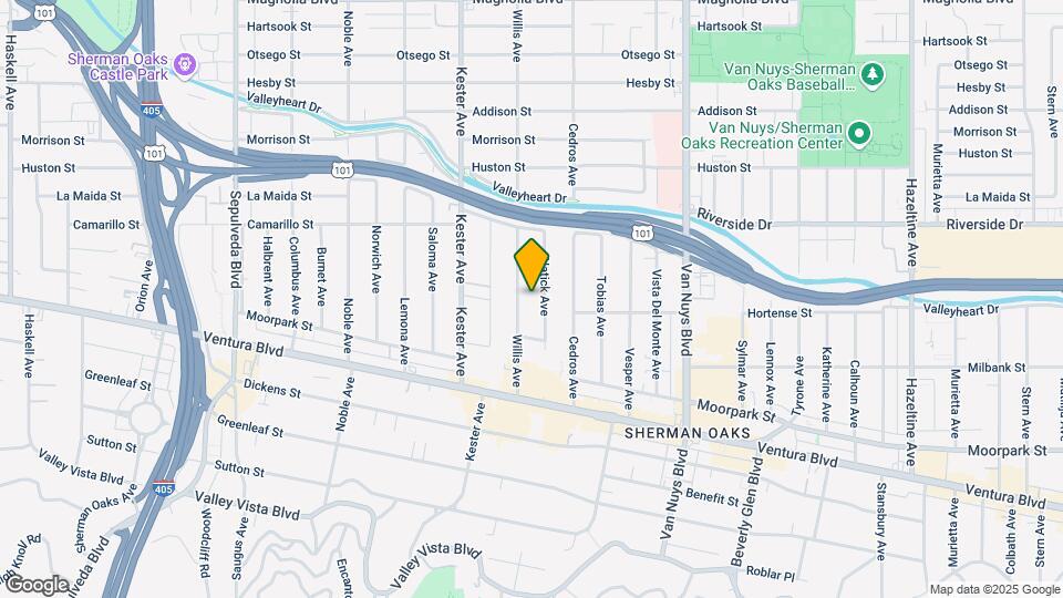 4642 Willis Ave Mapa y Detalles de la Ubicación