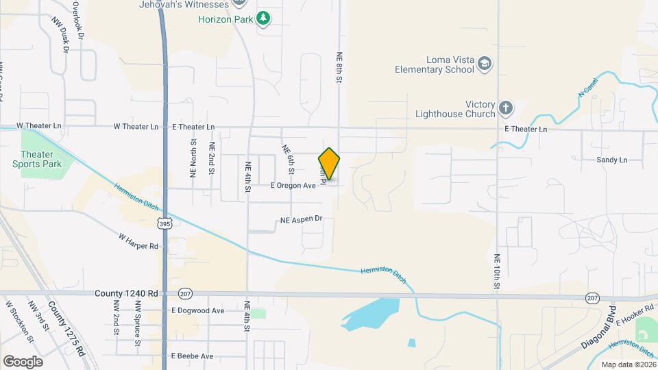 688 E Oregon Ave Map and Location Details