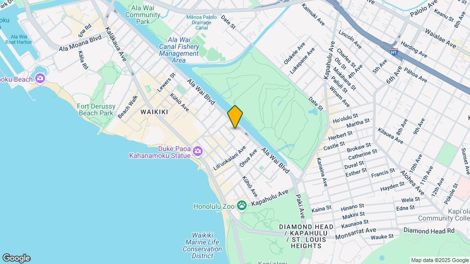 Ainahau Vista Mapa y Detalles de la Ubicación