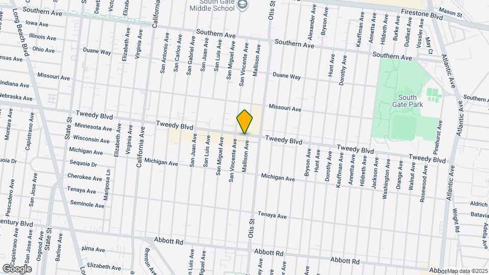 4130 Tweedy Blvd Map and Location Details