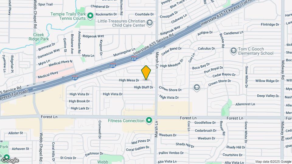 3630 High Mesa Dr Map and Location Details