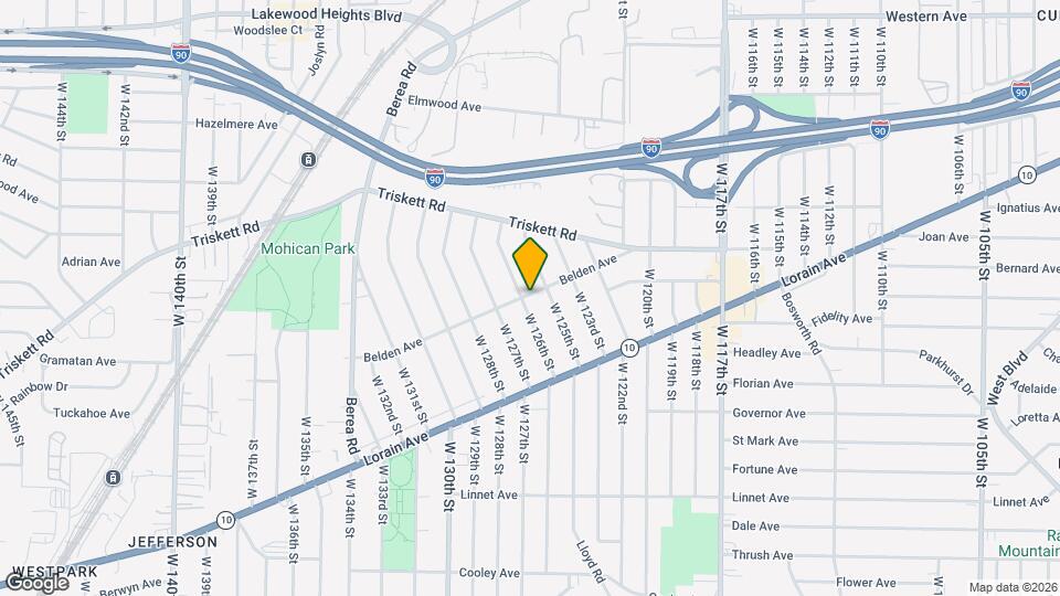 3319 W 126th St Map and Location Details
