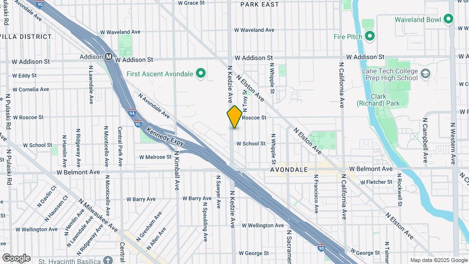 3325 N Kedzie Ave Map and Location Details