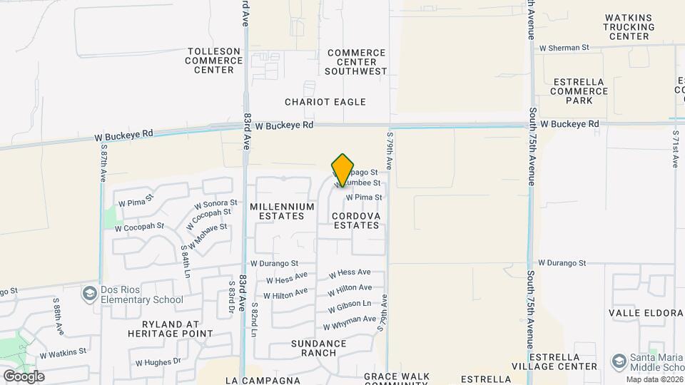 8014 W Pima St Map and Location Details