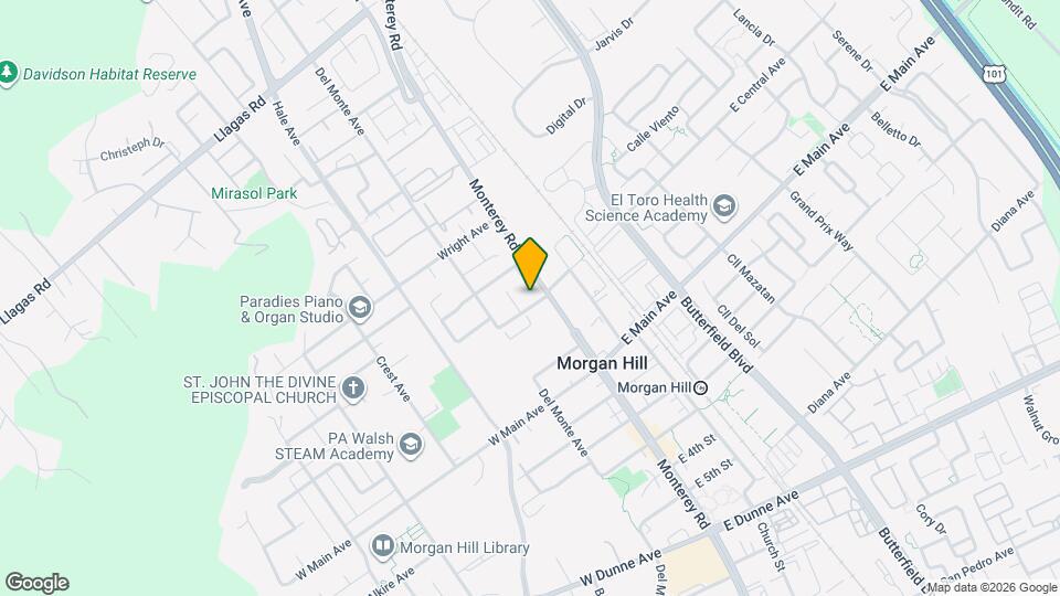 25 W Central Ave Map and Location Details