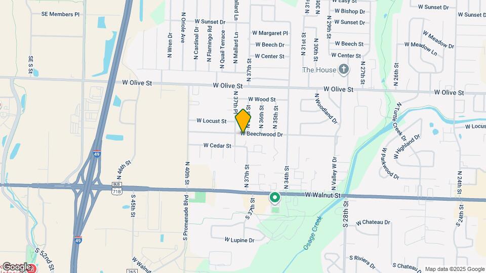 3704 W Beechwood Dr Map and Location Details