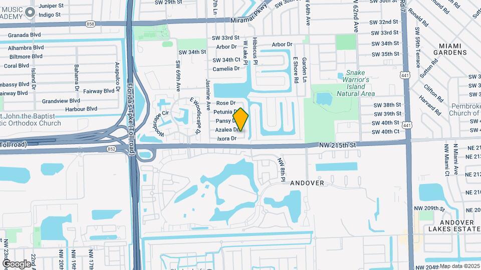 6725 Ixora Dr-Unit -1 Map and Location Details