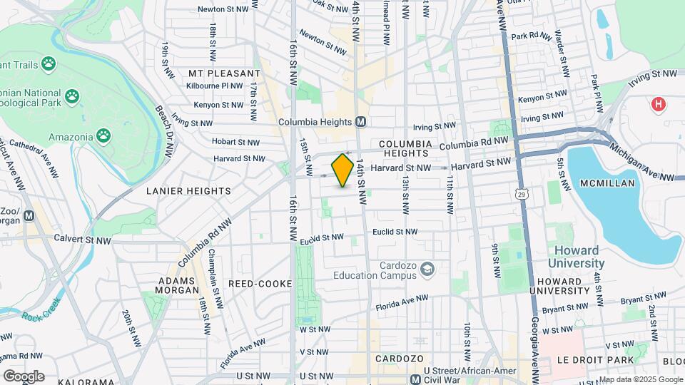 1423 Girard St Nw Map and Location Details