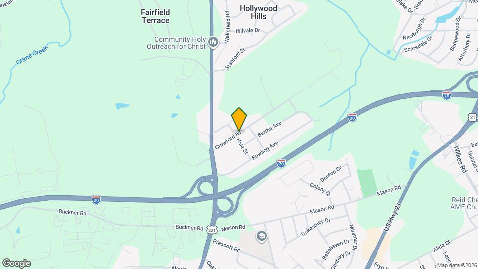 202 Crawford Rd Map and Location Details