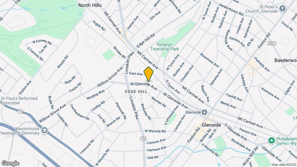 439 W Glenside Ave Map and Location Details