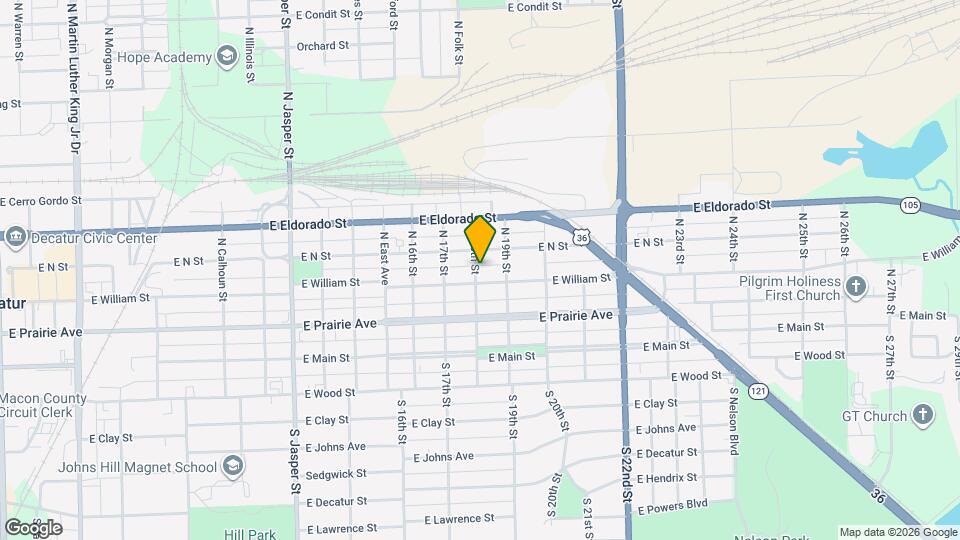 328 N 18th St Map and Location Details