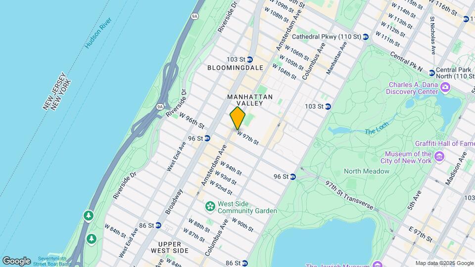 160 W 97th St Mapa y Detalles de la Ubicación