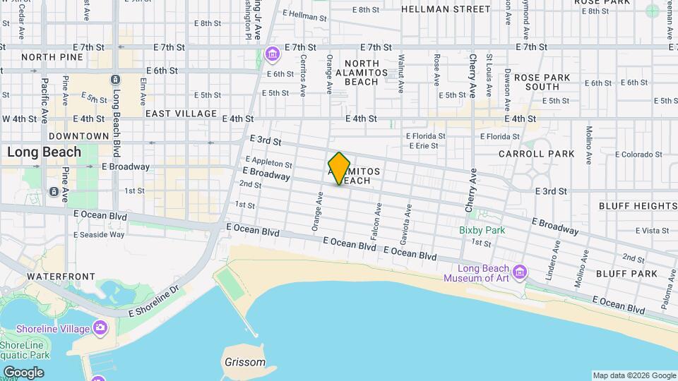 1244 E Broadway Map and Location Details