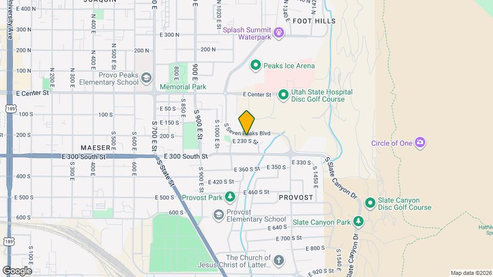 1151 E 230 S St Map and Location Details