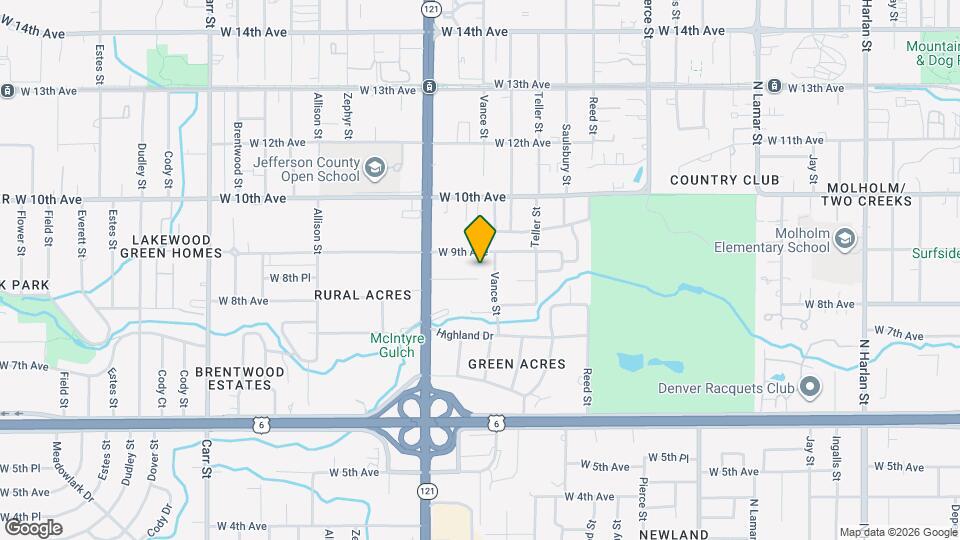 7517 W 8th Pl Map and Location Details