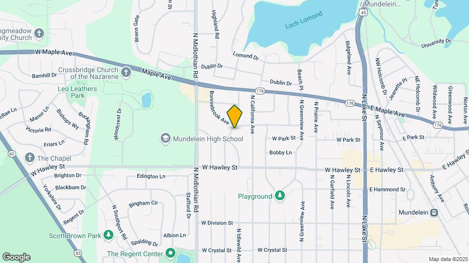 547 N Ridgemoor Ave Map and Location Details