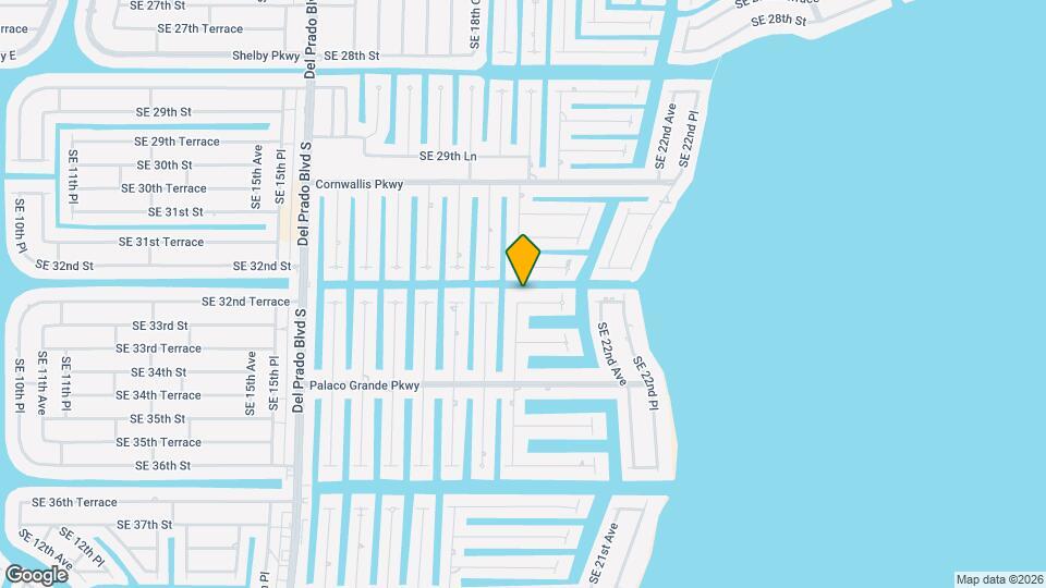 1911 SE 32nd Terrace Map and Location Details