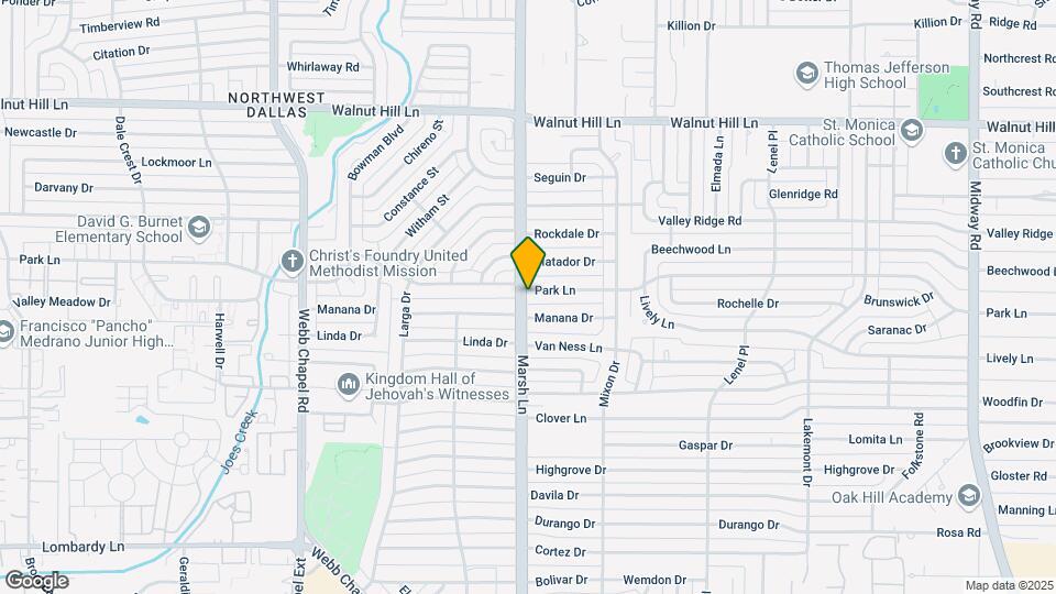 3704 Park Ln Map and Location Details