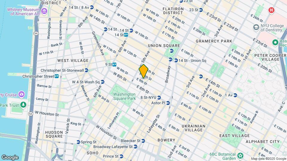 21 E 9th St Map and Location Details