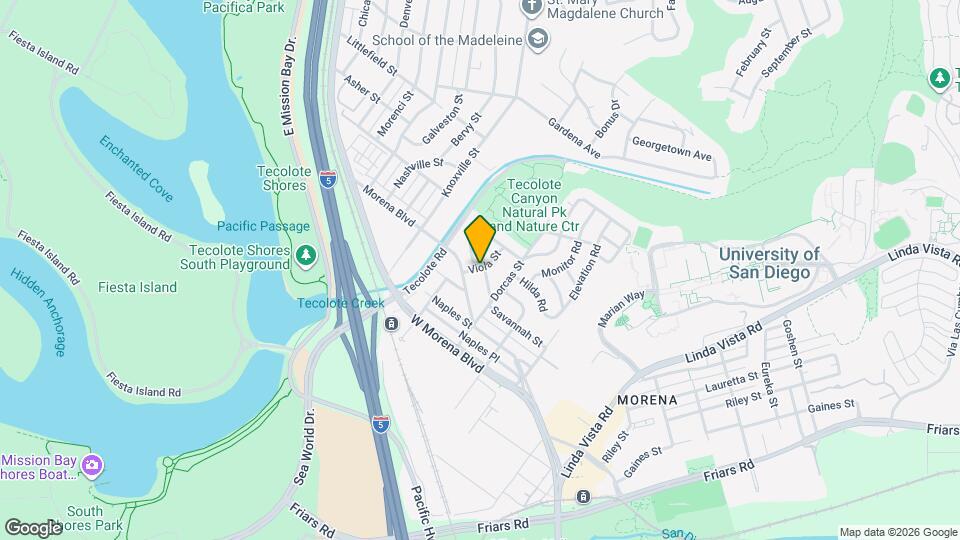 1251 Viola St Map and Location Details