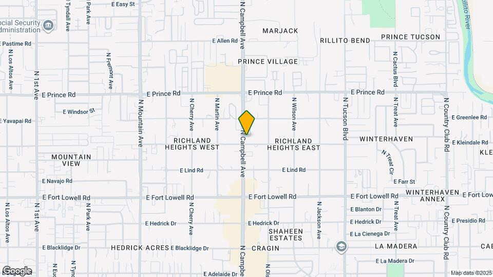 3402 N Richland Dr Mapa y Detalles de la Ubicación