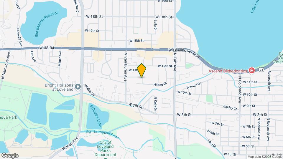 1802 W 10th St Map and Location Details